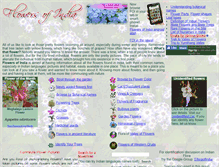 Tablet Screenshot of flowersofindia.net